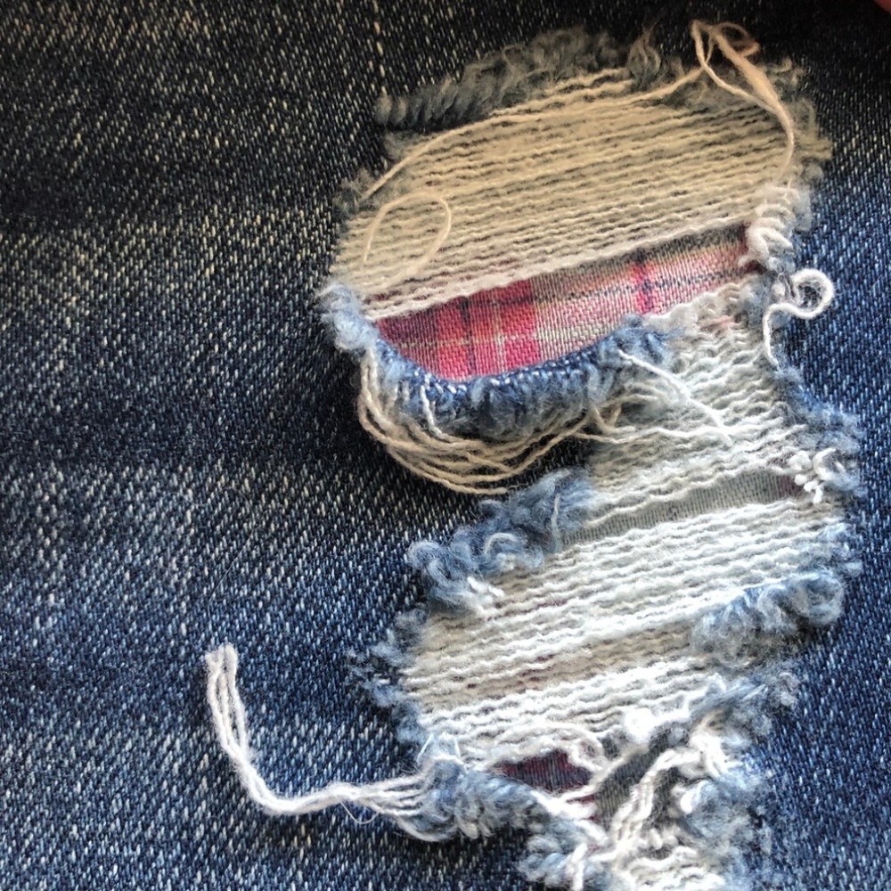 Hollister Super Skinny Light Distressed Jeans Sz 3 - Picture 4 of 5